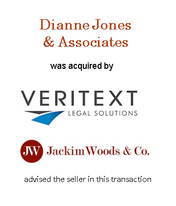 Court reporting firm, Dianne Jones & Associates acquired by Veritext