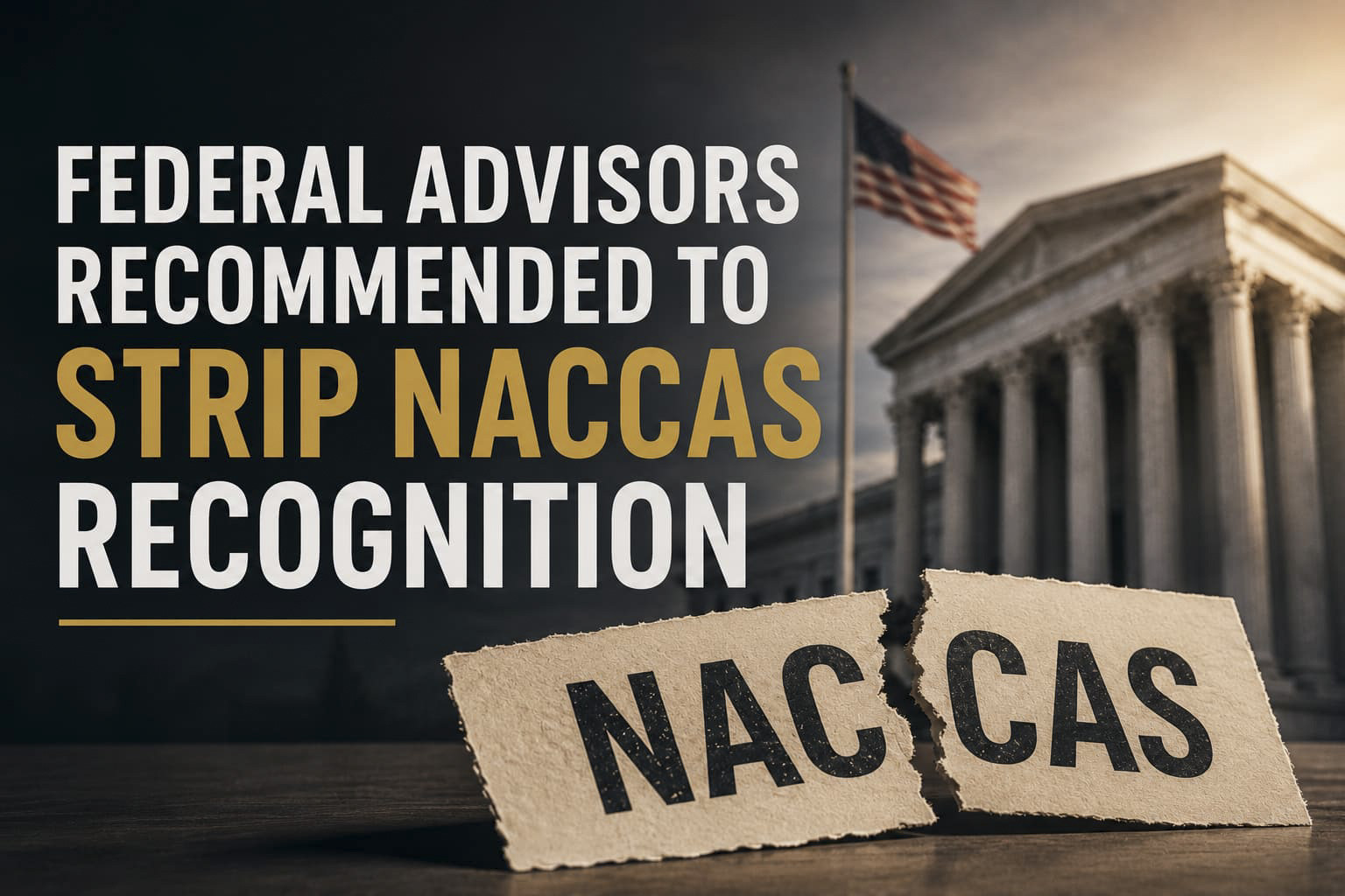 NACCAS might lose accreditation status